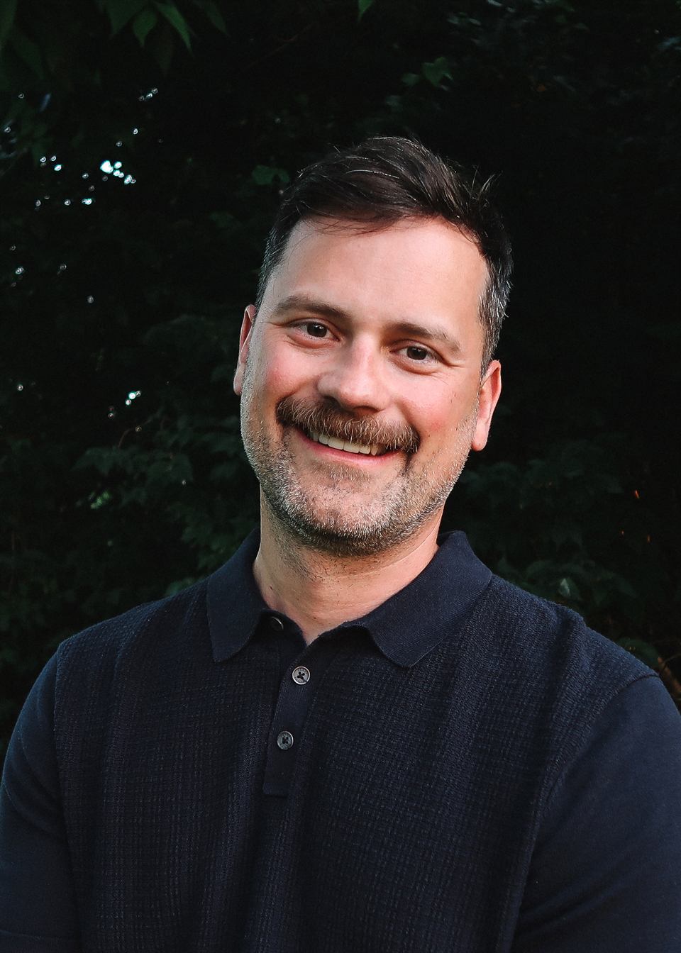 Rob Kerner, photographed outdoors in natural light